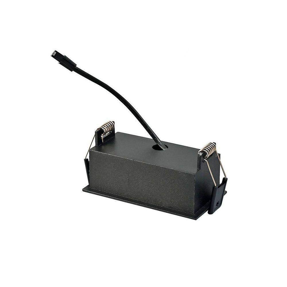 Spot De Embutir Nordecor Downlight Powerus Led Direcionável Alto Irc 90 6w Bivolt Preto 4000k - 4