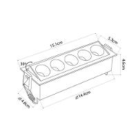 Spot De Embutir Nordecor Downlight Powerus Led Direcionável Alto Irc 90 10w Bivolt Preto 4000k - 6