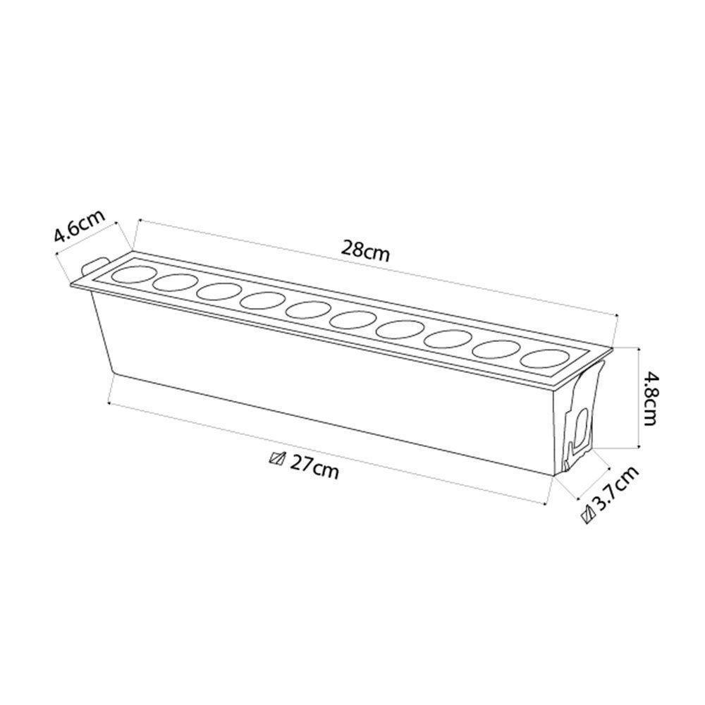 Spot De Embutir Nordecor Downlight Powerus Led Alto Irc 90 20w Bivolt Preto 4000k - 6