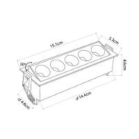 Spot De Embutir Nordecor Downlight Powerus Led Direcionável Alto Irc 90 10w Bivolt Lente Branca 3000k - 7