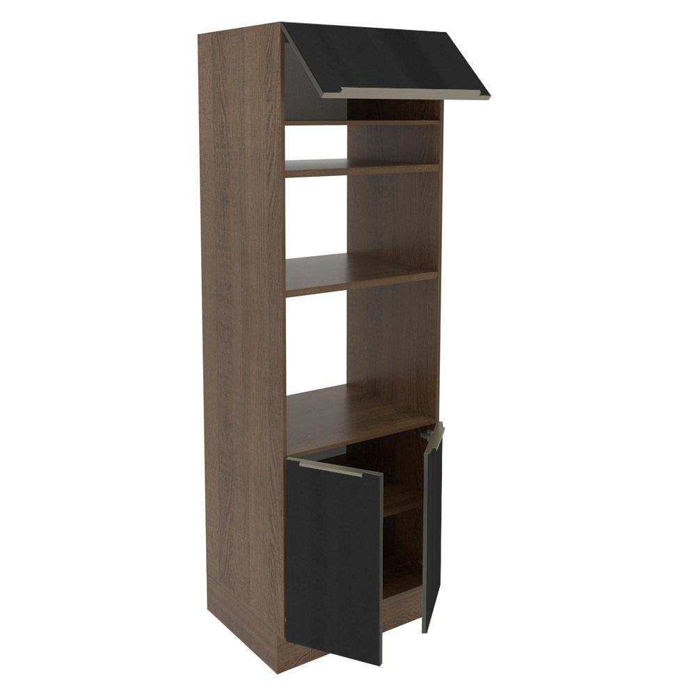 Torre Quente Madesa Lux 70cm 3 Portas Rustic e Preto - 8