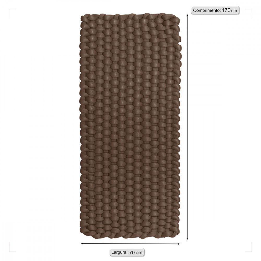 Rede Flutuante Para Piscina Trico Náutico Pequena Marrom - 3