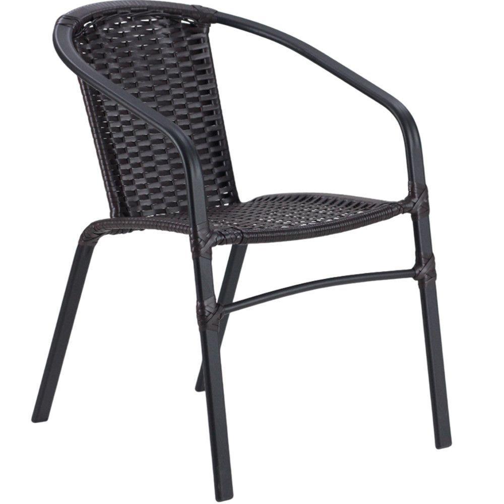 6 Cadeiras E Mesa Floripa Tampo Tramado Alumínio Trama Cappuccino - 5