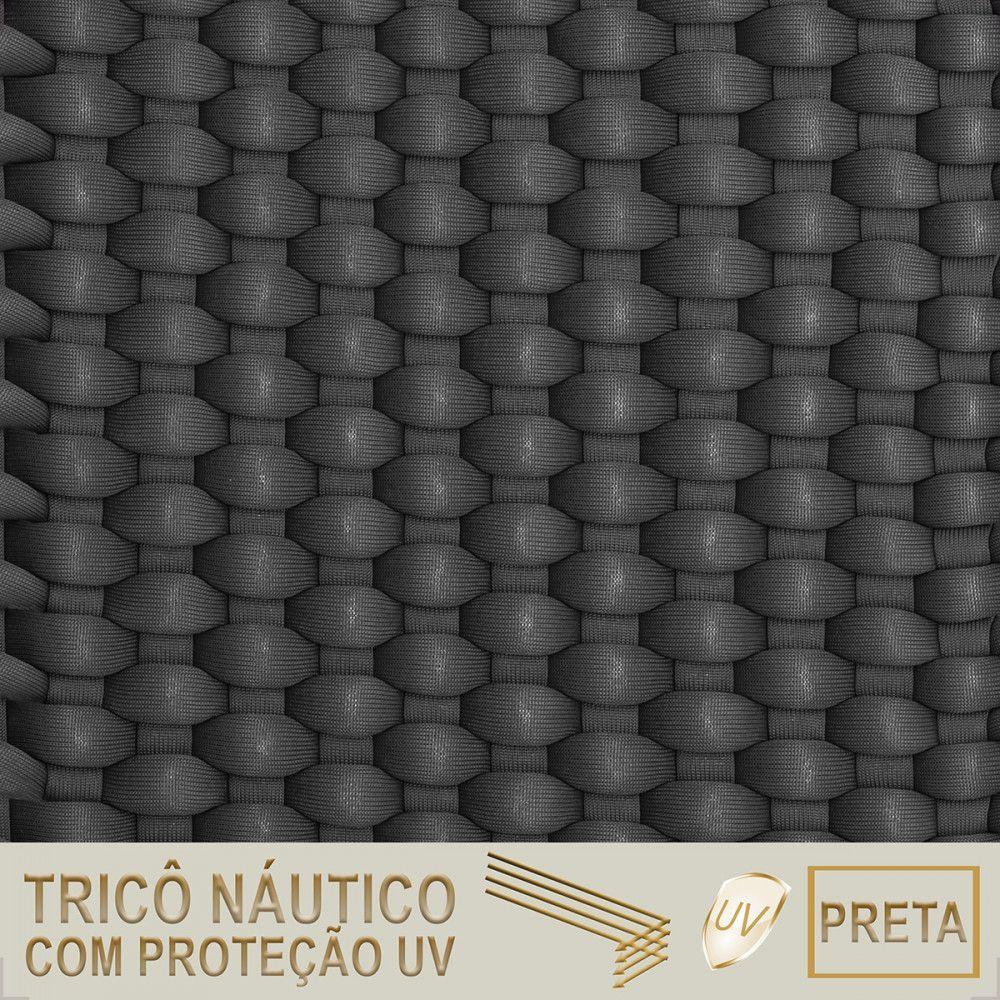 Rede Flutuante Para Piscina Trico Náutico Grande Preto - 6