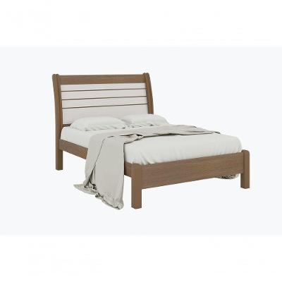 Cama Casal Com Detalhe Esmeralda Plus - D Doro Castanho/off White/ripado