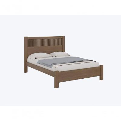 Cama Casal Ripado Primícia Plus 100% Mdf - D Doro Castanho/ripado