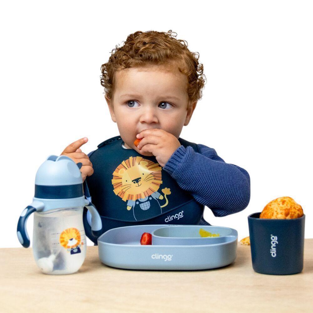 Babador De Silicone Moderno E Resistente Com Coletor De Migalhas Ajustável - 4