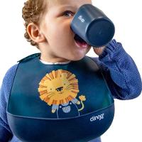 Babador De Silicone Moderno E Resistente Com Coletor De Migalhas Ajustável - 3