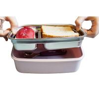 Lancheira Térmica Inox Com Divisórias - Estilo E Praticidade Para As Refeições Das Crianças - 5