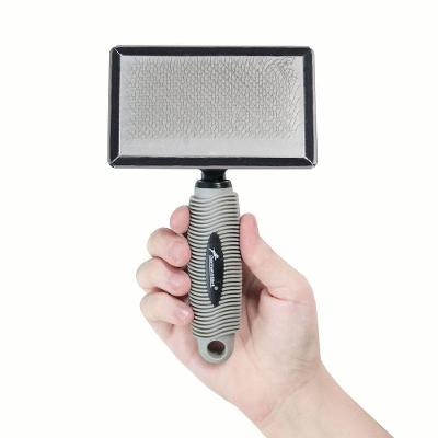 Escova Rasqueadeira Emborrachada Para Cães E Gatos - Pinos De Metal Suaves