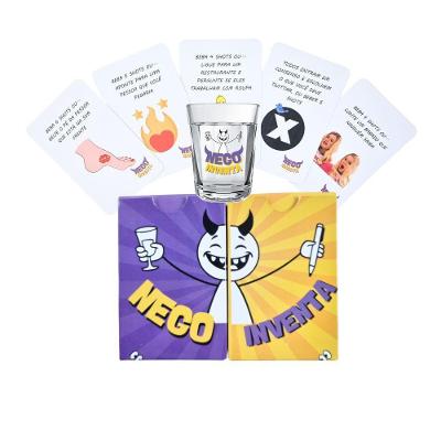 Pack De Jogo De Cartas Para Bebidas E Copos De Shot - Diversão Garantida Na Festa