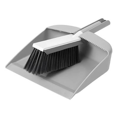 Kit Ergonômico De Pá E Escova Para Limpeza Rápida E Eficiente
