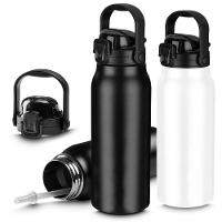 Garrafa Térmica Em Aço Inox 1,5l Branca Com Alça E Bico - Ideal Para Bebidas Quentes E Frias - 2