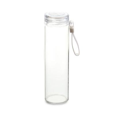 Garrafa De Vidro Borossilicato 400ml Com Alça De Silicone - Ideal Para Bebidas Refrescantes