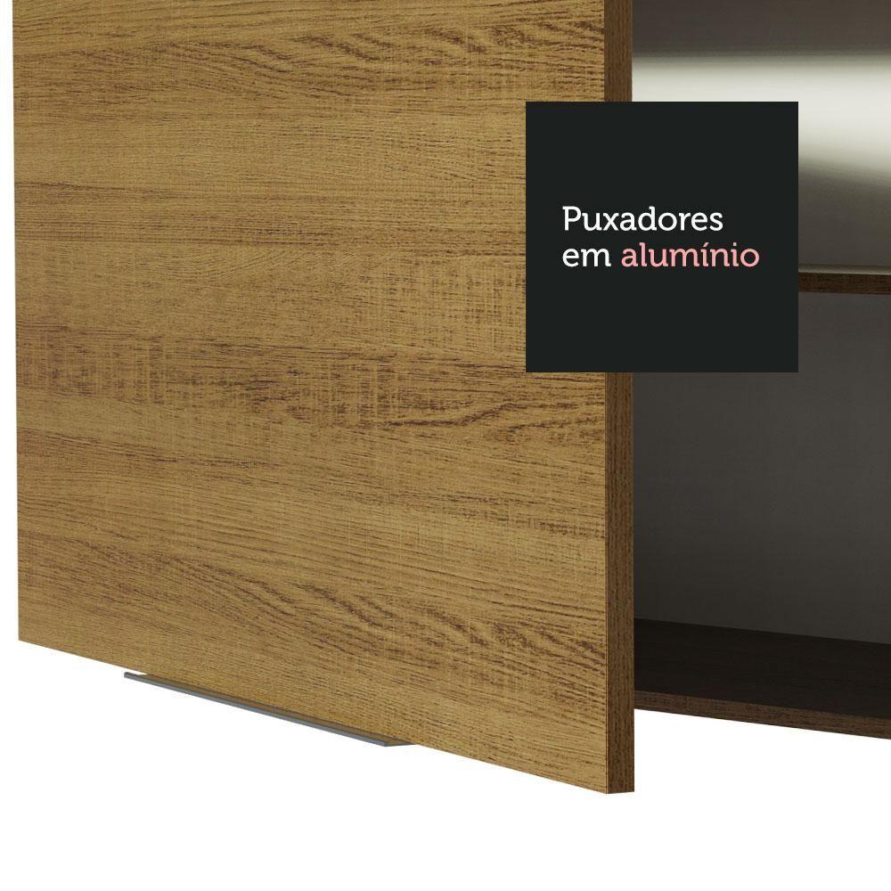 Armário Aéreo de Cozinha Stella 70cm 1 Porta Rustic - 7