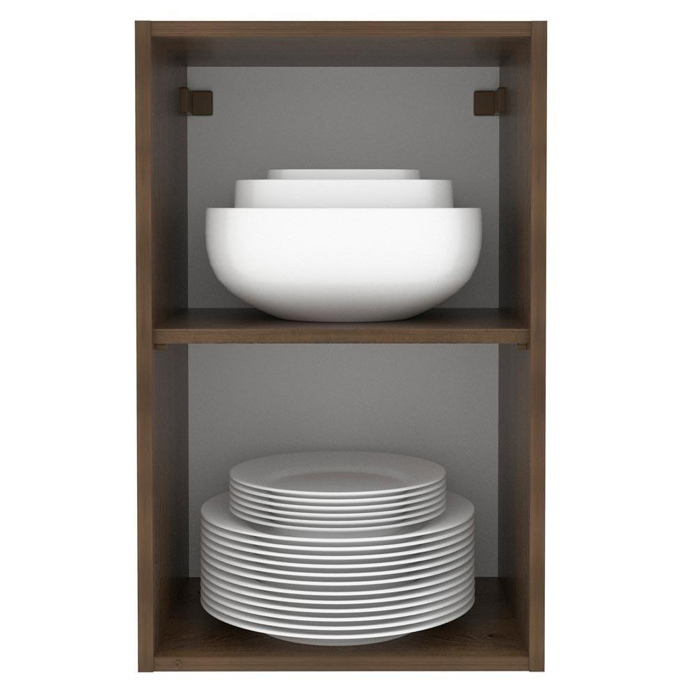 Armário Aéreo Madesa Lux 40 Cm 1 Porta Rustic/cinza - 3