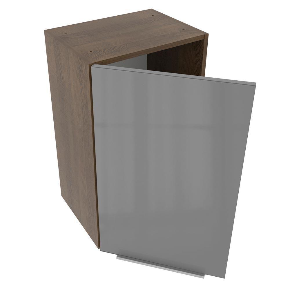 Armário Aéreo Madesa Lux 40 Cm 1 Porta Rustic/cinza - 4