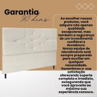 Cabeceira Cama Box Casal 140 Cm Virgínia Suede Bege