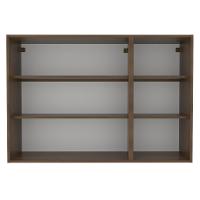 Armário Aéreo Madesa Lux 120 Cm 3 Portas Rustic/cinza - 3