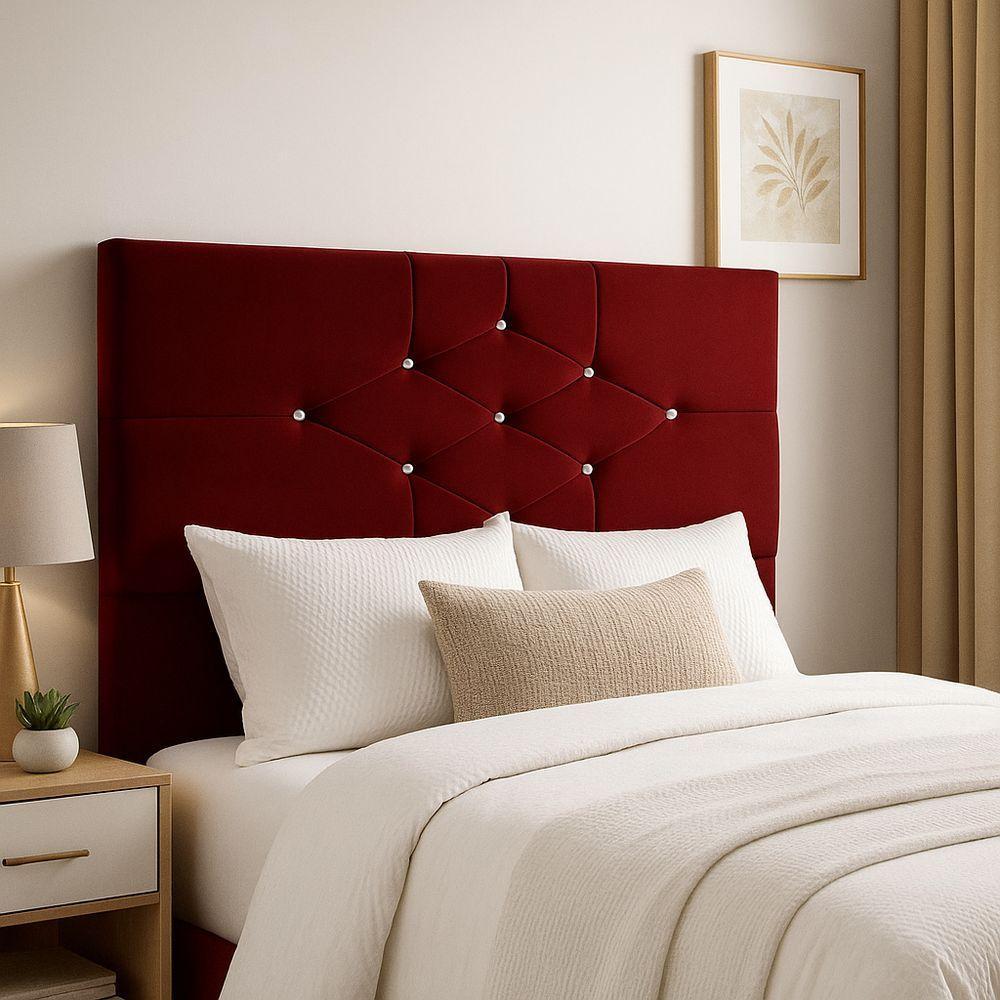 Cabeceira Cama Box Queen 160cm Virgínia Marsala - 2