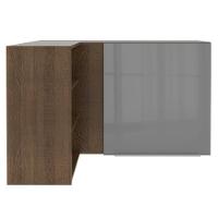 Armário Aéreo de Canto com Adega Madesa 1 Porta Rustic/cinza - 10