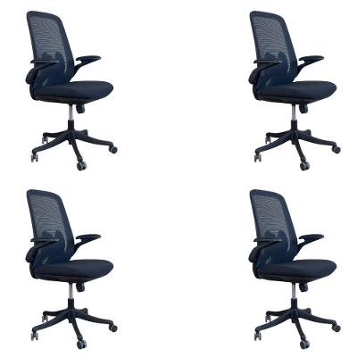 Kit 4 Cadeiras Presidente Oficial Comfort Royale Sem Apoio
