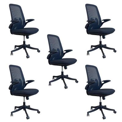 Kit 5 Cadeiras Presidente Oficial Comfort Royale Sem Apoio