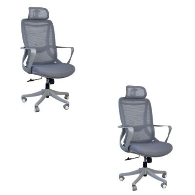 Kit 2 Cadeiras Presidente Oficial Comfort Milão Com Apoio