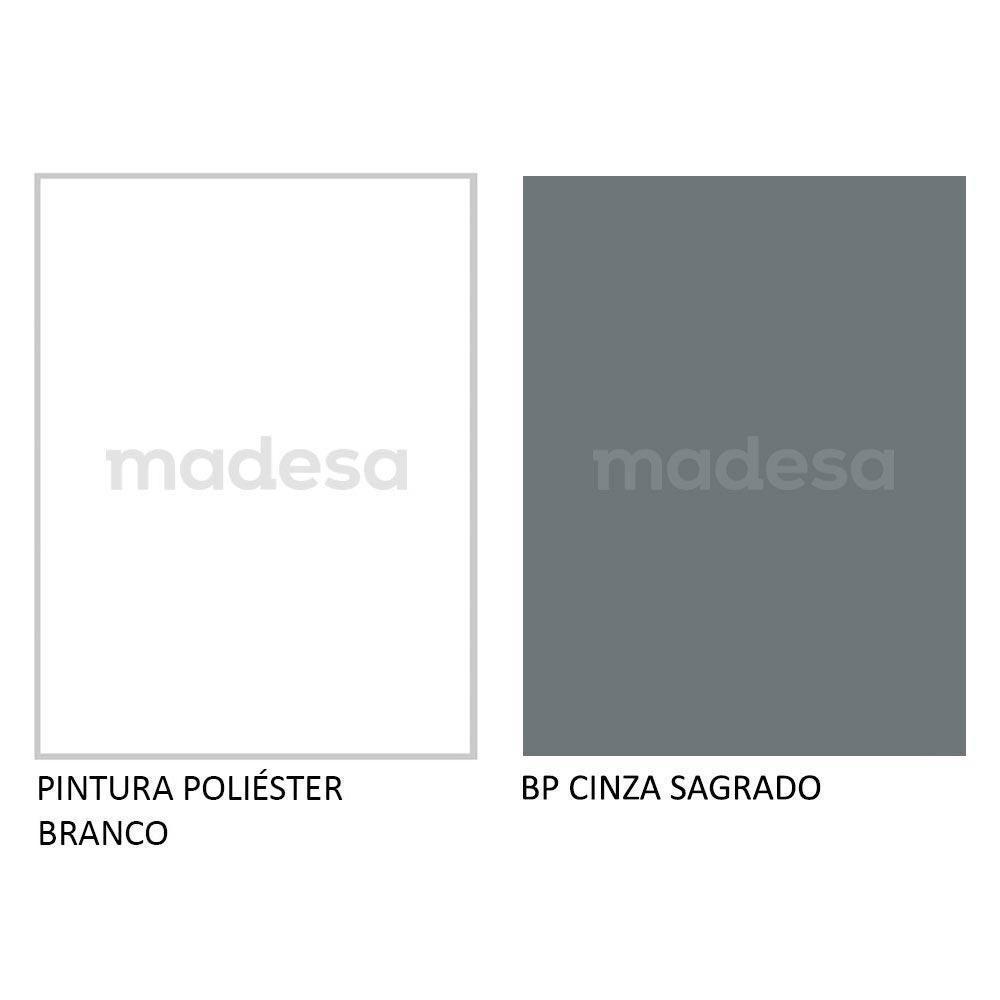 Armário Aéreo Madesa 60 cm 1 Porta Basculante Branco/Cinza - 7