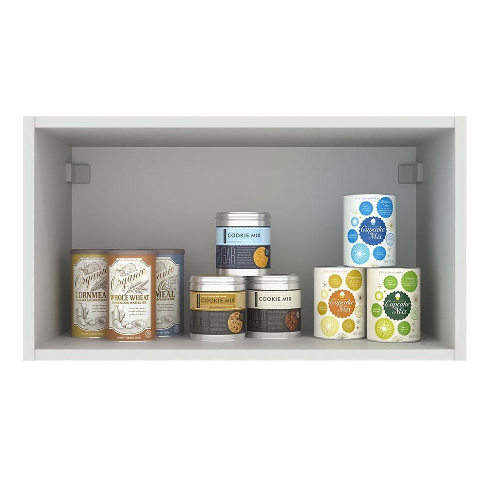 Armário Aéreo Madesa 60 cm 1 Porta Basculante Branco/Cinza - 8