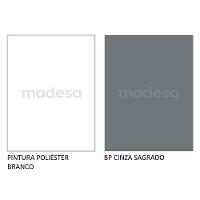 Armário Aéreo Madesa 60 cm 1 Porta Basculante Branco/Cinza - 7