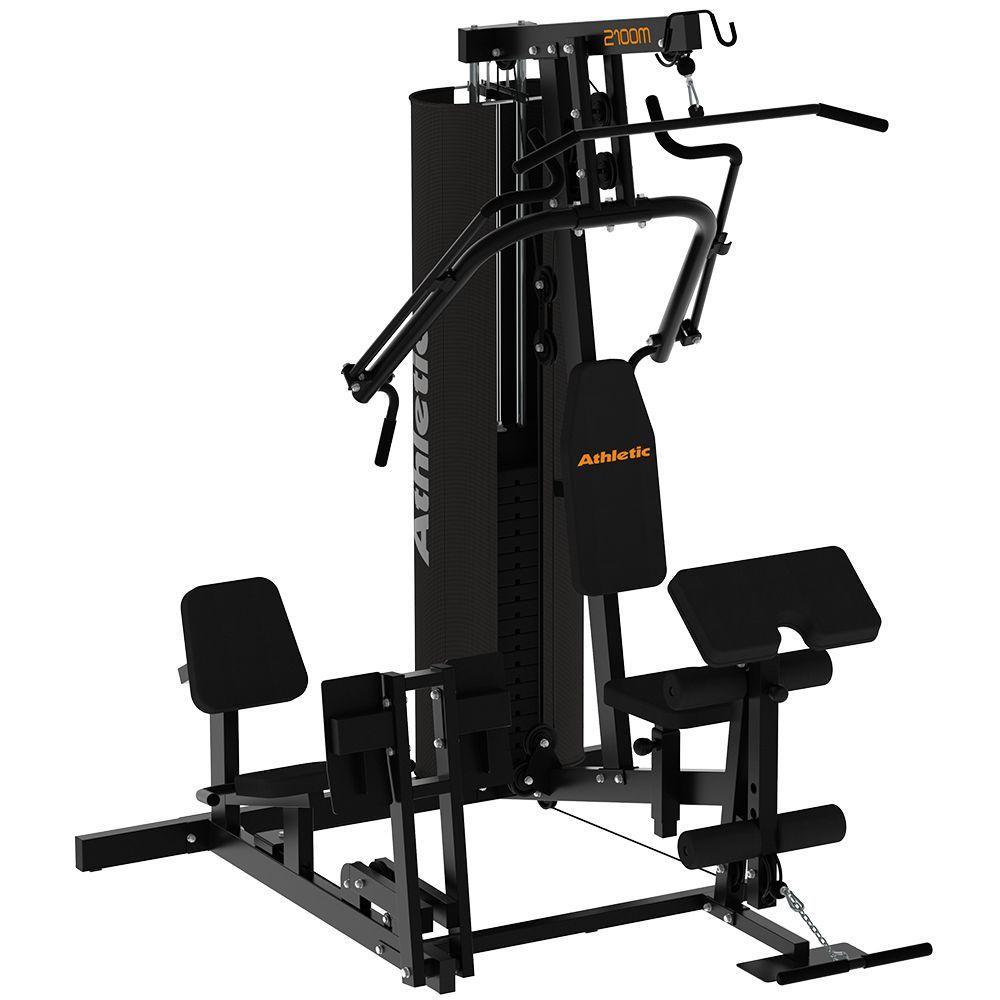 Estação De Musculação Multifuncional Athletic 2100m 40+ Exercícios - Qualidade E Design Para Casa E Condomínio - 1