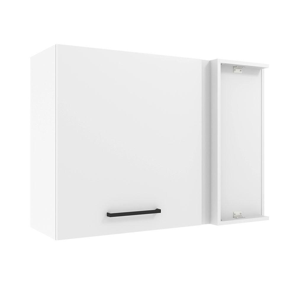 Armário Aéreo De Canto Madesa Agata 1 Porta - Branco Branco - 1
