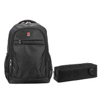 Kit Mochila Escolar Notebook V-1069 E Estojo Académie Preto - Vighs - 1