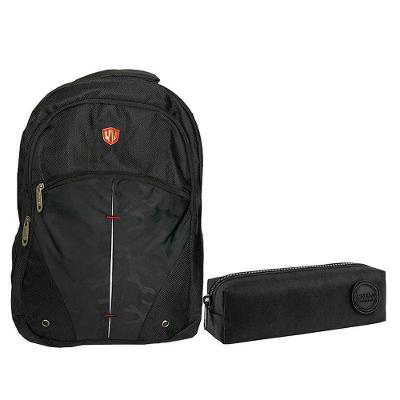 Kit Mochila Escolar Notebook Sbfq7808 E Estojo Académie Preto - Fuseco