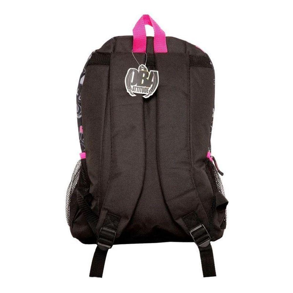 Mochila Escolar Infantil Sbdv-2033 Estampada Preto - Fuseco - 3