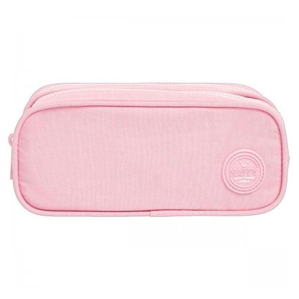 Estojo Escolar Infantil Duplo Happy Rosa - Tilibra - 2