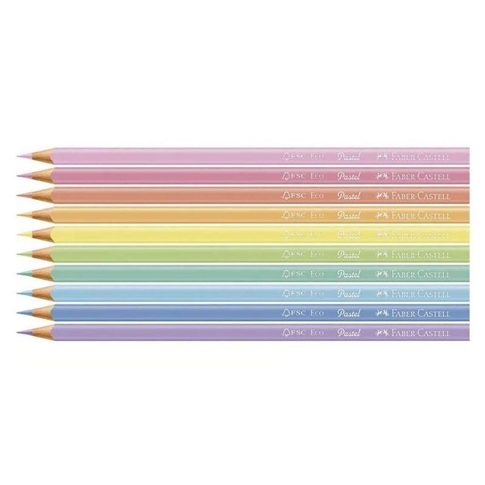 Lápis De Cor Ecolápis 120510p 10 Cores Pastel - Faber Castell - 2