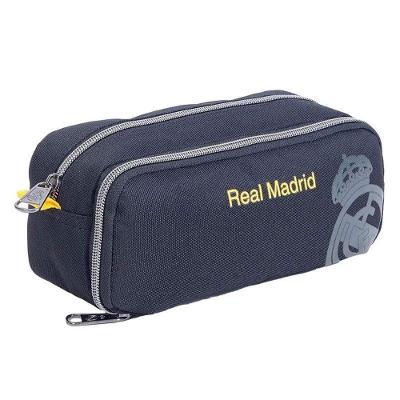 Estojo Escolar Infantil Duplo Real Madrid 14378 Preto - Xeryus