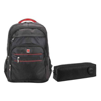 Kit Mochila Escolar Notebook V-1062 E Estojo Académie Preto - Vighs