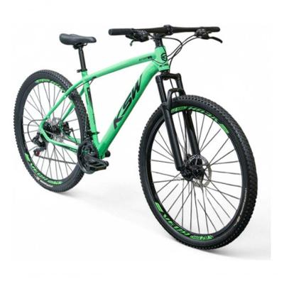 Bicicleta Aro 29 Ksw 27v Alumínio Freio Hidráulico Verde 21