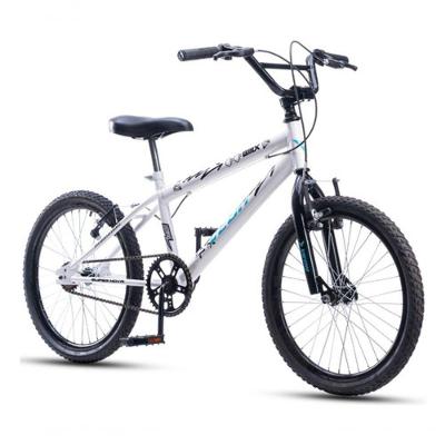 Bicicleta Bmx Aro 20 Freio V-brake Quadro Aço Carbono Vega Branco Aro 20