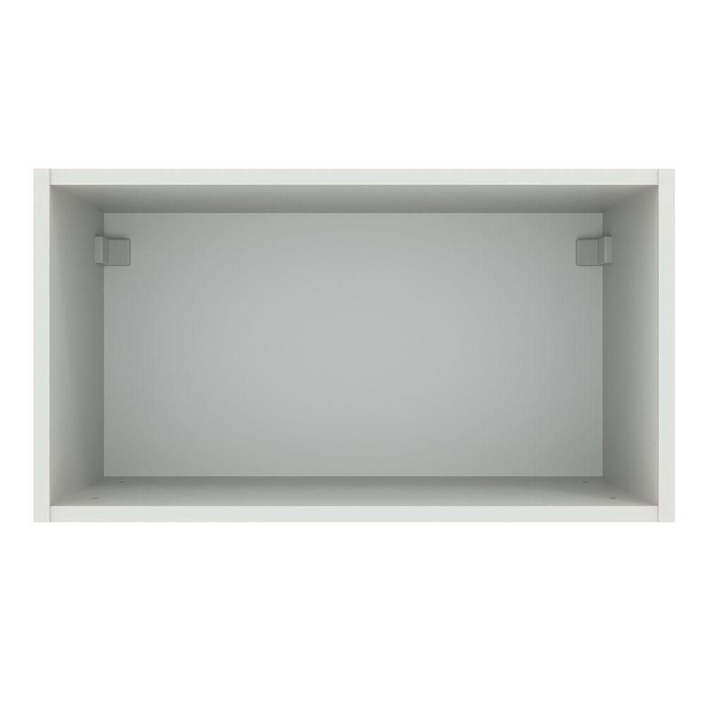 Armário Aéreo Madesa Agata 60cm 1 Porta Basculante Branco e Preto - 8