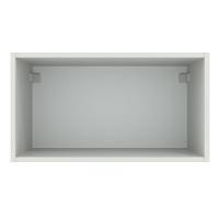 Armário Aéreo Madesa Agata 60cm 1 Porta Basculante Branco e Preto - 8