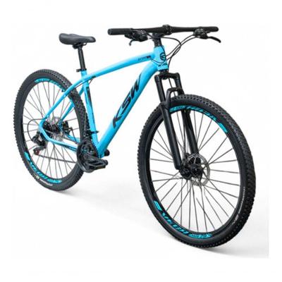 Bicicleta Aro 29 Ksw 27v Alumínio Freio Hidráulico Azul 17