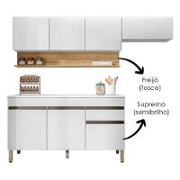 Cozinha Modulada 3 Pecas Com Balcao Tampo Line Supremo Cp Freijo Ktp Supremo Cp Freijo - 5