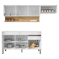 Cozinha Modulada 3 Pecas Com Balcao Tampo Line Supremo Cp Freijo Ktp Supremo Cp Freijo - 6