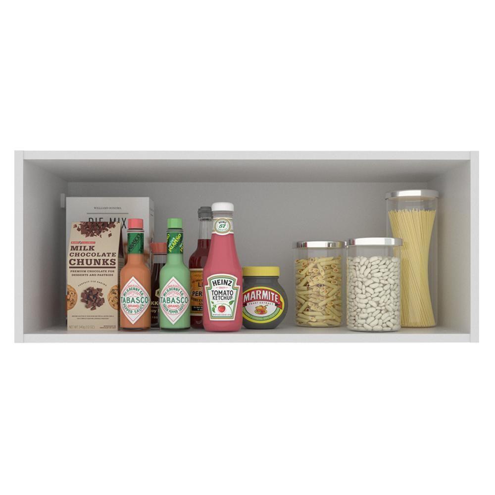 Armário Aéreo Acordes Glamy 100%MDF 80 1 Porta BR/Rustic Mad - 9