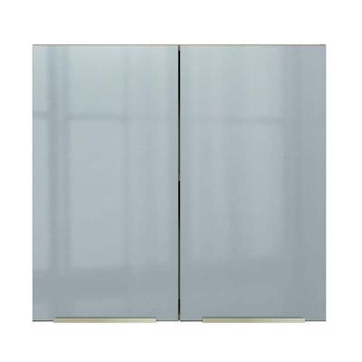 Armário Aéreo 70 Cm 2 Portas Rustic/cinza Lux Madesa Rustic/cinza