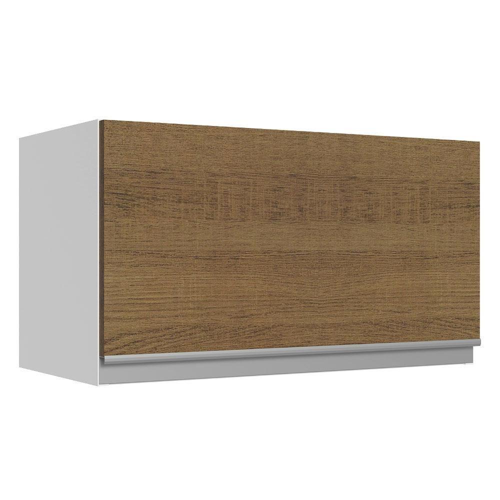 Armário Aéreo Acordes 100% Mdf 60cm 1 Porta Branco Rustic - 1